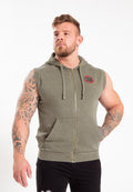 Gorilla Wear Silverdale Sweat à Capuche Sans Manche - Vert Armée