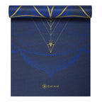 Gaiam Reversible Yoga Mat - 6 mm - Metallic Sun & Moon