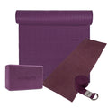 VirtuFit Premium Yoga Kit - 4-Piece - Mulberry