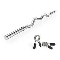 VirtuFit Curl bar - EZ Halter bar - 120 cm - Spring clip - 30 mm