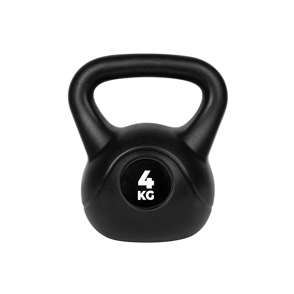 VirtuFit PVC Kettlebell - 4 kg - Noir