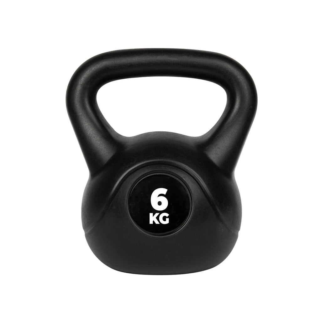 VirtuFit PVC Kettlebell - 6 kg - Noir
