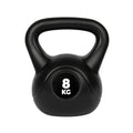 VirtuFit PVC Kettlebell - 8 kg - Noir