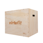 VirtuFit Plyo Box 3-en-1 en bois - Grand - 50 x 60 x 75 cm