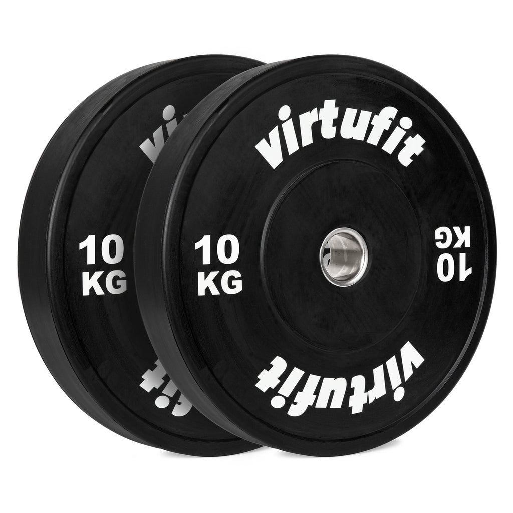 VirtuFit Bumper Plate - Olympische Halterschijf van Rubber - 50 mm - set 2 x 10 kg