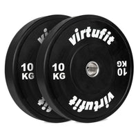 VirtuFit Bumper Plate - Olympische Halterschijf van Rubber - 50 mm - set 2 x 10 kg
