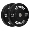VirtuFit Bumper Plate - Olympische Halterschijf van Rubber - 50 mm - set 2 x 15 kg