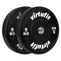 VirtuFit Bumper Plate - Plaque de poids olympique en caoutchouc - 50 mm - set 2 x 5 kg