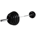 VirtuFit - Jeu d'haltères olympiques en caoutchouc - 170 kg