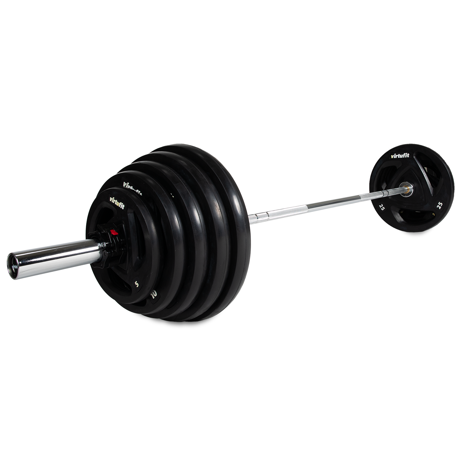VirtuFit - Jeu d'haltères olympiques en caoutchouc - 170 kg