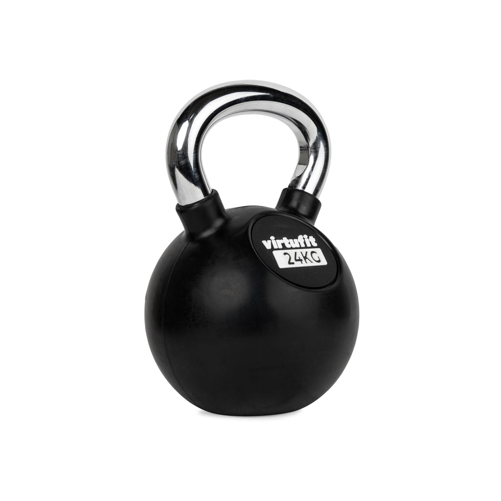 VirtuFit Kettlebell - Rubber/Chroom - 24 kg