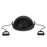 VirtuFit Balanstrainer Pro - Balansbal -  met Fitness Elastieken en Pomp - Zwart