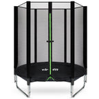 Trampoline pour enfants VirtuFit avec filet de sécurité - Noir - 140 cm