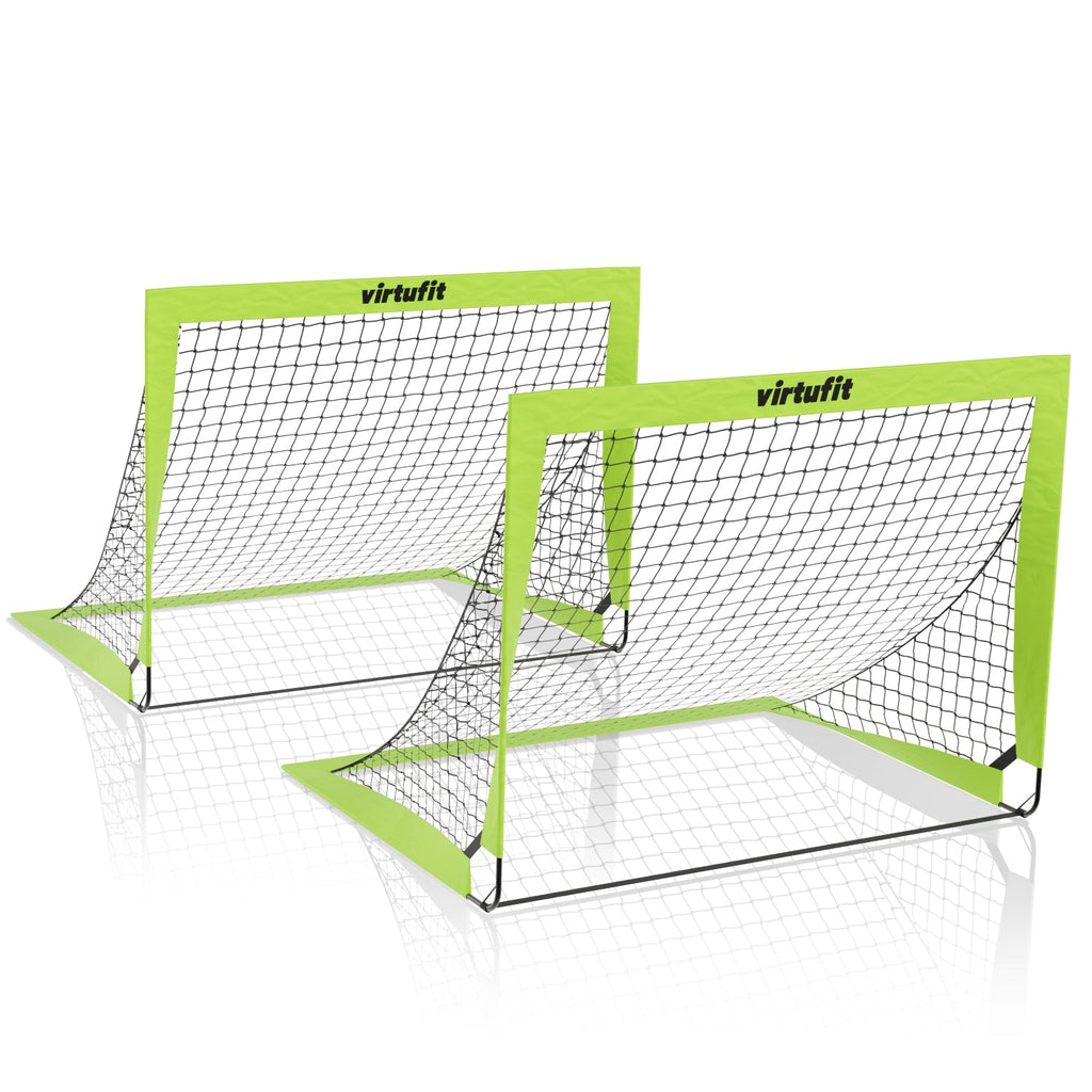 VirtuFit Pop-Up Voetbaldoelen Set - Voetbalgoals - 120 x 90 cm
