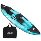 VirtuFit Kayak 335 - Turquoise - Met Kajak zitjes en draagtas
