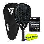VirtuFit Fusion Pro Padel Set - Zwart - Grijs