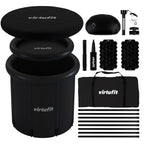 VirtuFit IJsbad XXL - 375 Liter - Antraciet - Inclusief accessoires - Tweedekans