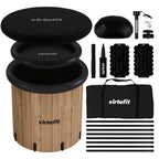 VirtuFit IJsbad XXL - 375 Liter - Wood Look - Inclusief accessoires - Tweedekans