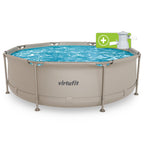 VirtuFit Piscine ronde - 244 cm - Beige - Avec Filtration Pompe