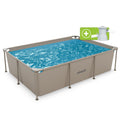 Piscine Rectangulaire VirtuFit - 260 x 180 x 66 cm - Beige - Pompe de filtration incluse
