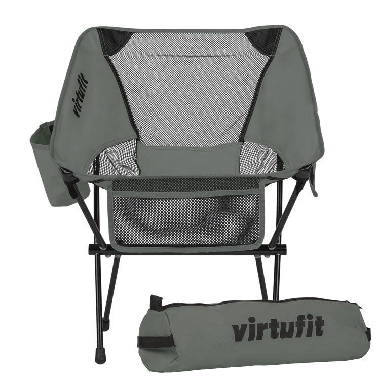 VirtuFit Camping Chair Compact - Chaise de plage - Gris
