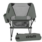 VirtuFit Camping Chair Compact - Chaise de plage - Gris