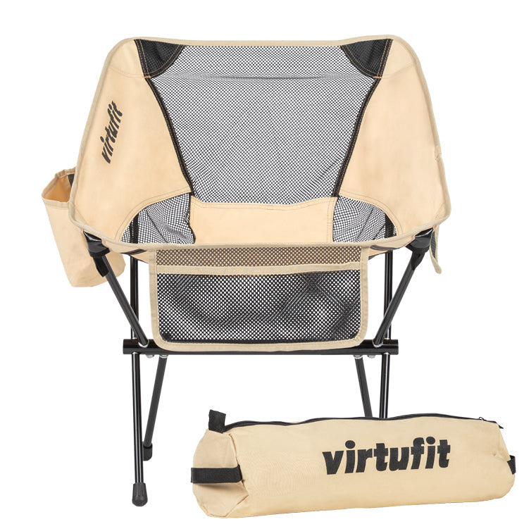 VirtuFit Camping Chair Compact - Chaise de plage - Beige