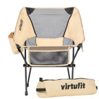 VirtuFit Camping Chair Compact - Chaise de plage - Beige