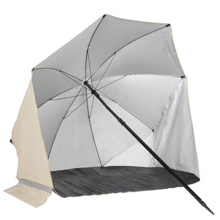 VirtuFit Parasol de plage - Windbreak - 180 cm - Beige