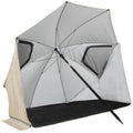 VirtuFit Strandparasol Premium - Windscherm - Strandtent - 200 cm - Beige