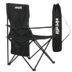 VirtuFit Foldable Camping Chair - Chaise de plage - Noir