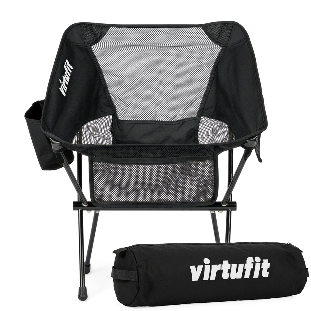 VirtuFit Camping Chair Compact - Chaise de plage - Noir