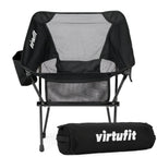 VirtuFit Camping Chair Compact - Chaise de plage - Noir