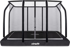 VirtuFit Premium Inground Trampoline avec Filet de Sécurité - Noir - 213 x 305 cm