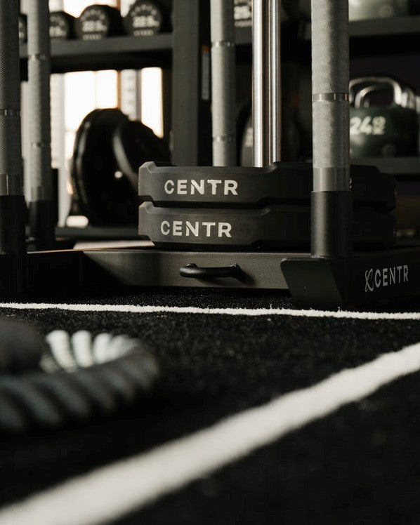 Centr x HYROX Perform Turf -  2 pistes avec zones d'arrivée - avec logo