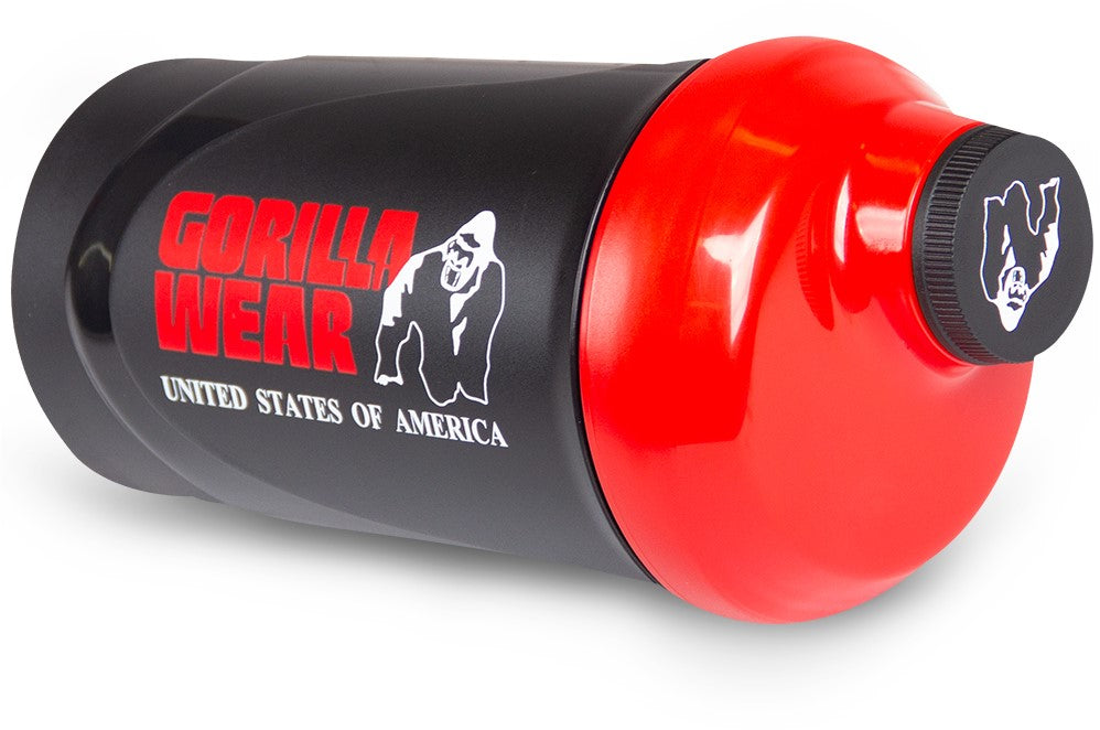 Gorilla Wear Wave Shaker 600ML - Noir/Rouge