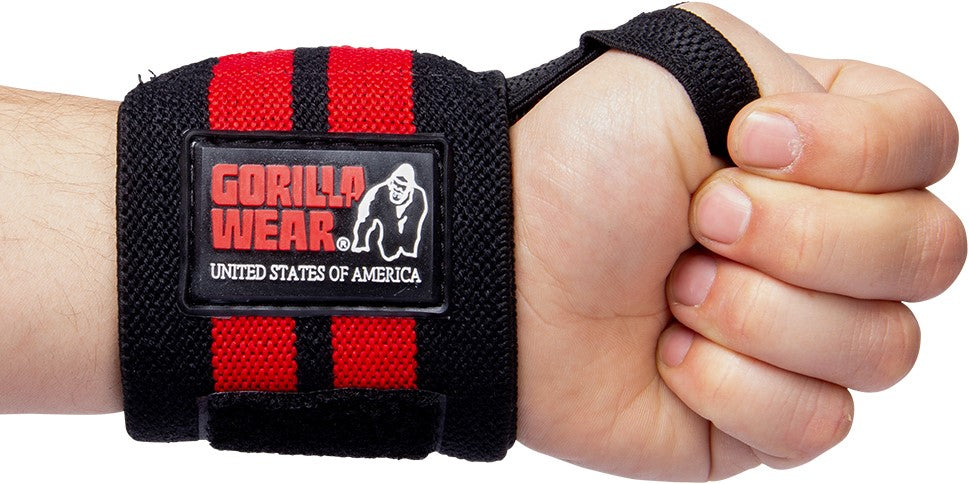 Gorilla Wear Wrist Wraps Pro - Zwart/Rood