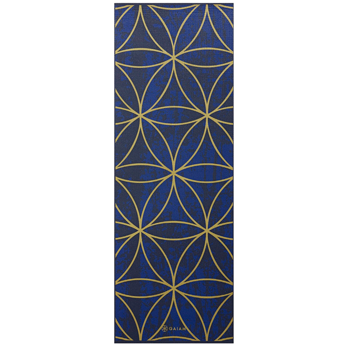 Gaiam Reversible Yoga Mat - 6 mm - Metallic Sun & Moon