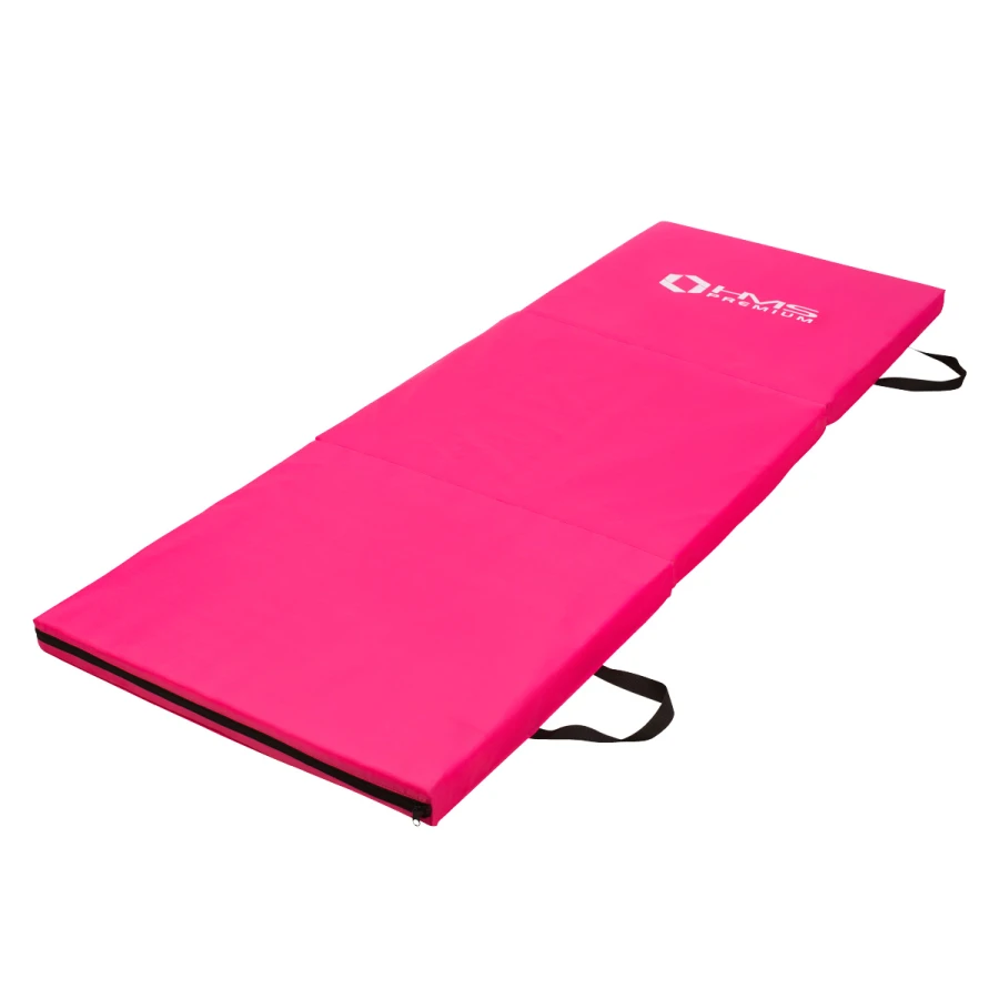HMS Premium Tapis de Fitness Pliant - rose