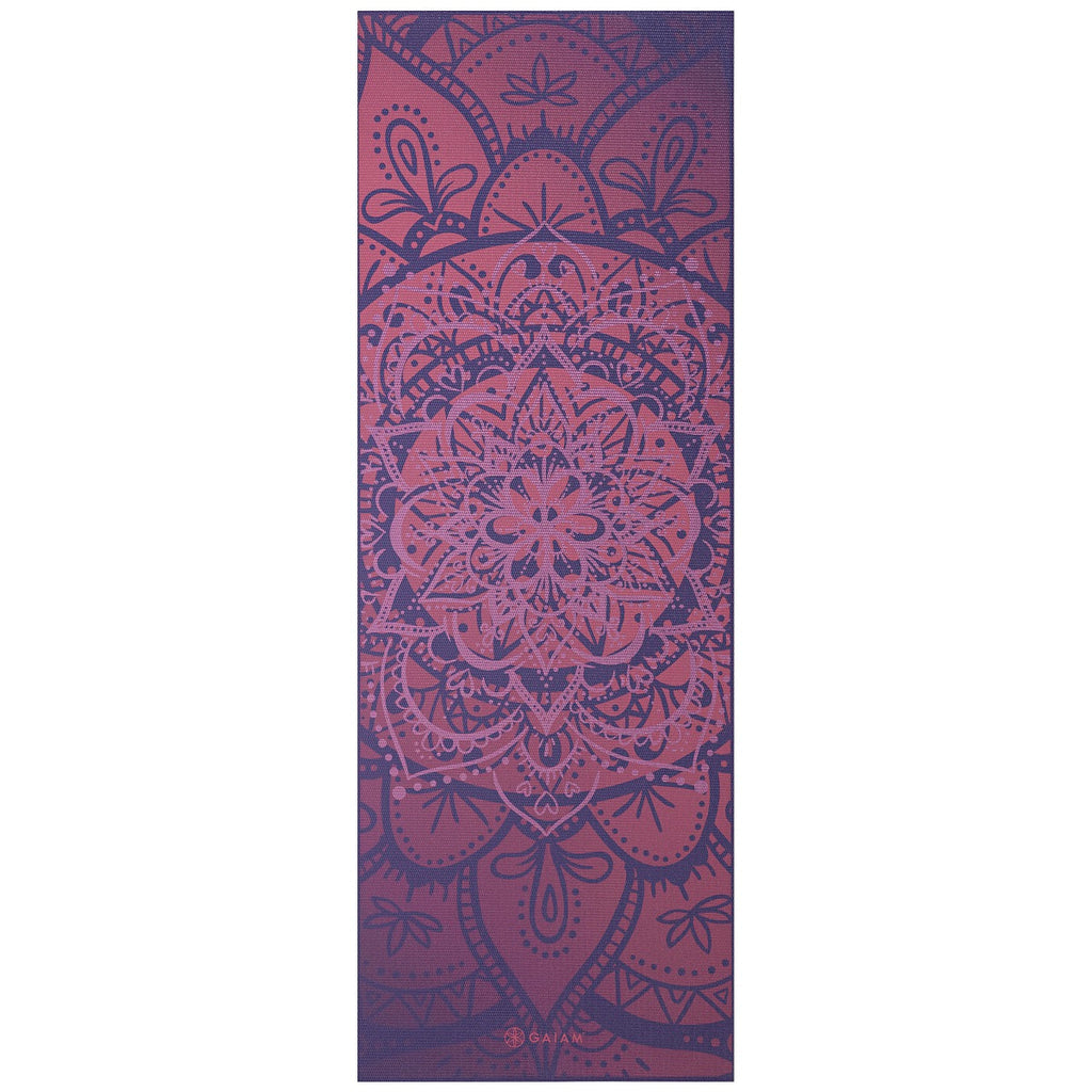Gaiam Premium Metallic Yoga Mat - 6 mm - Athenian Rose