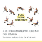 Rock Gym 6-in-1 Fitnessbank - Buikspiertrainer
