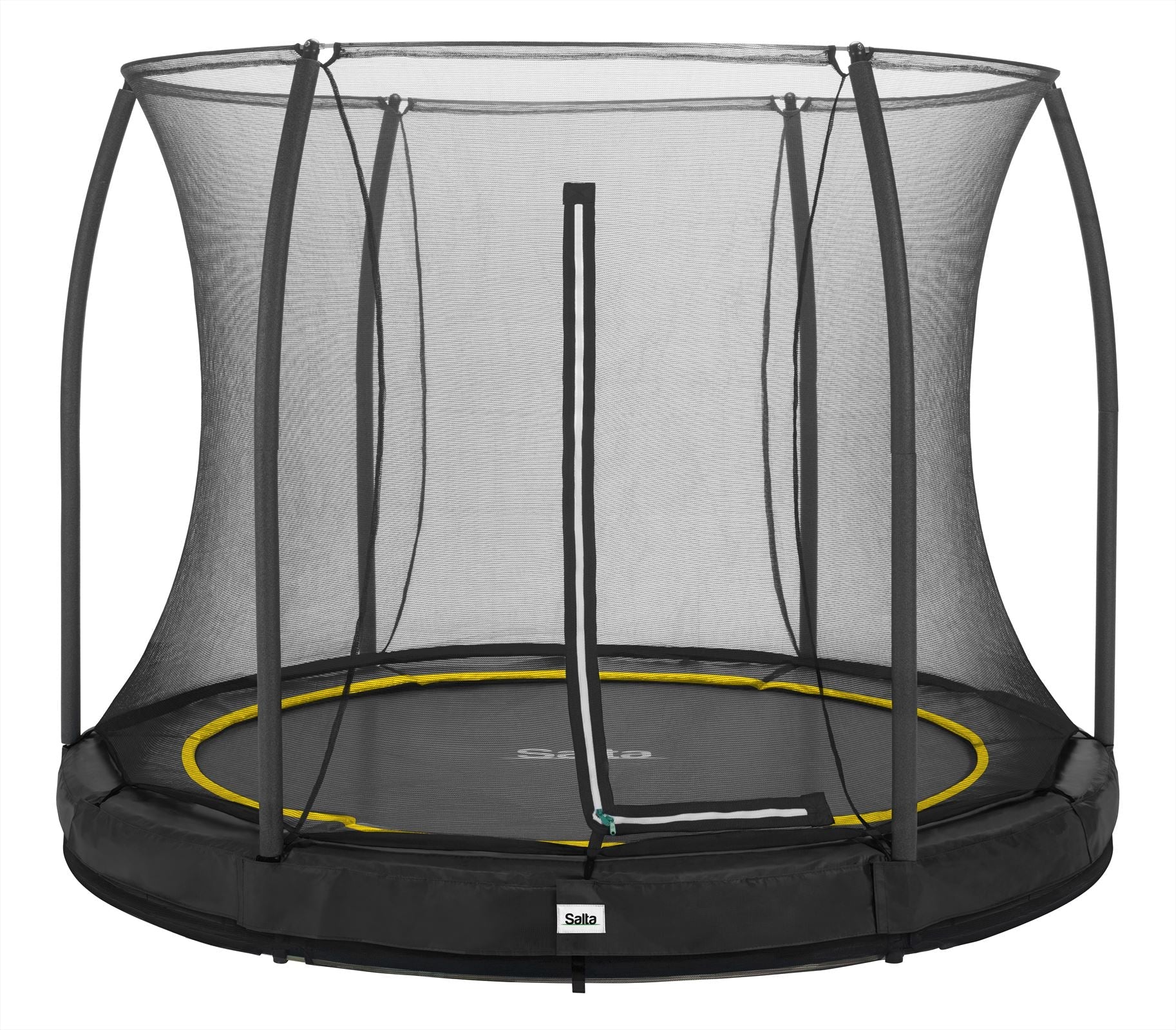Salta Comfort Edition Ground Trampoline met Veiligheidsnet - 251 cm - Zwart