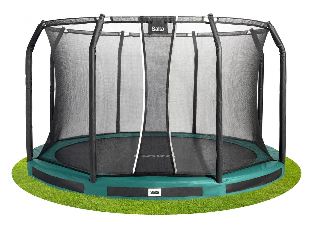 Salta Premium Ground Trampoline met Veiligheidsnet - 396 cm - Groen