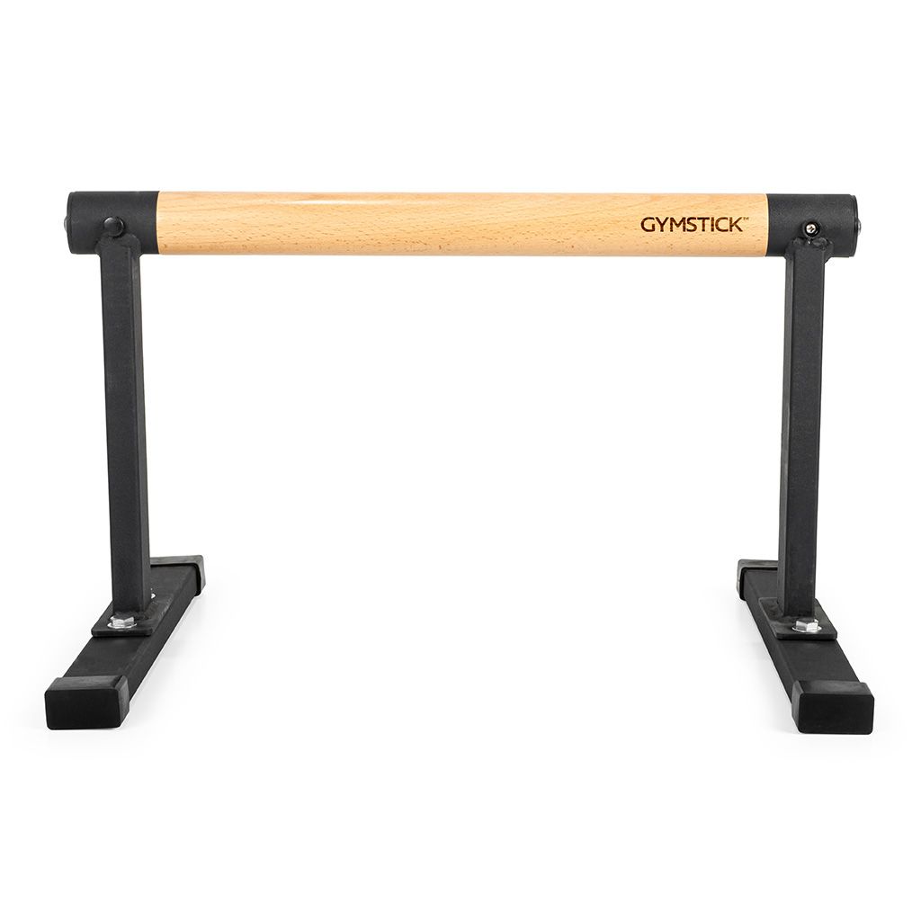 Gymstick Premium Parallettes - Supports de pompes - Bois/Noir