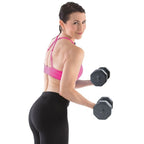 Gymstick Vinyl Dumbbell Set - 2 x 5 kg - Noir - Avec vidéos d'entraînement en ligne