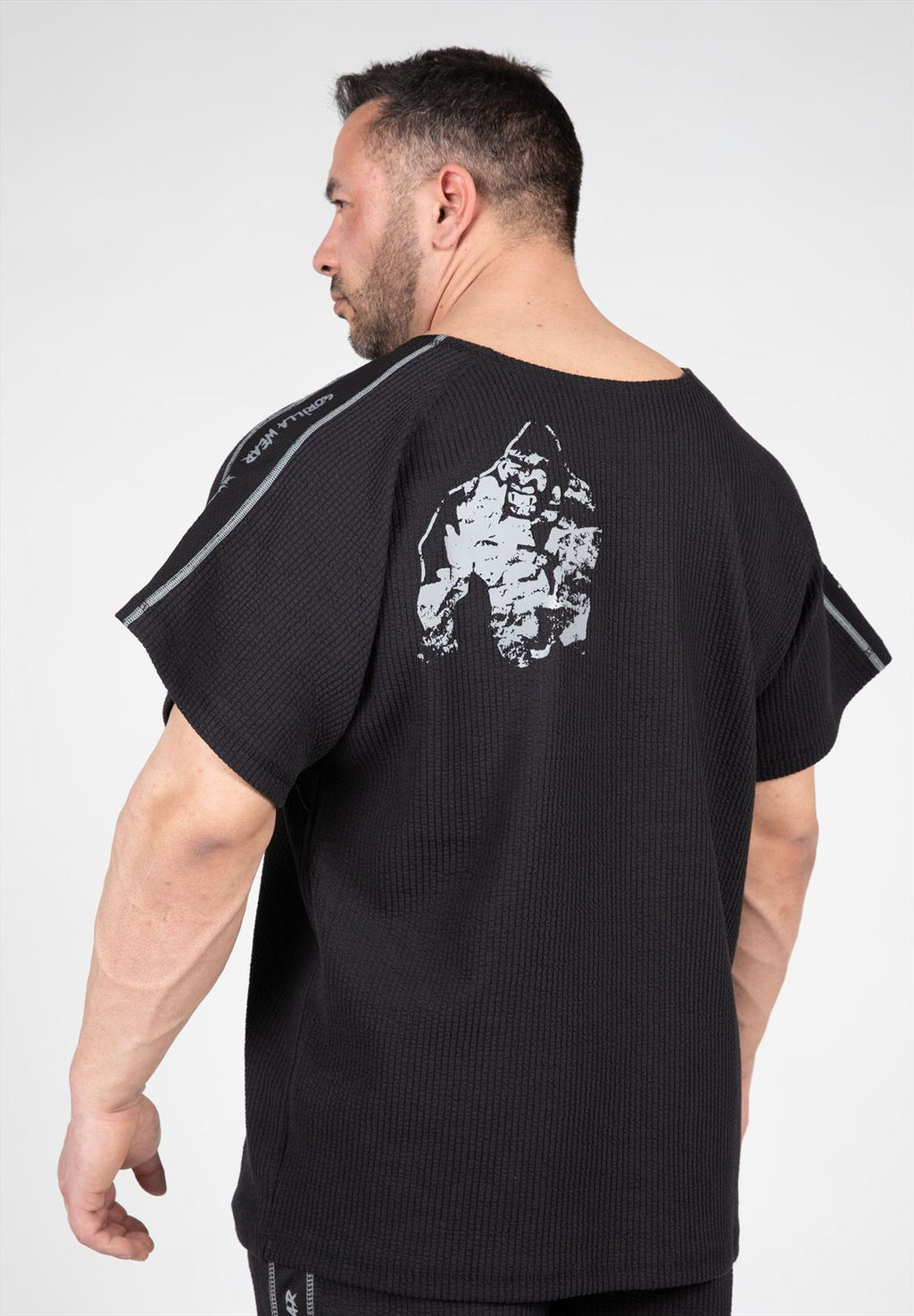 Gorilla Wear Buffalo Old School Workout Top - Noir/Gris