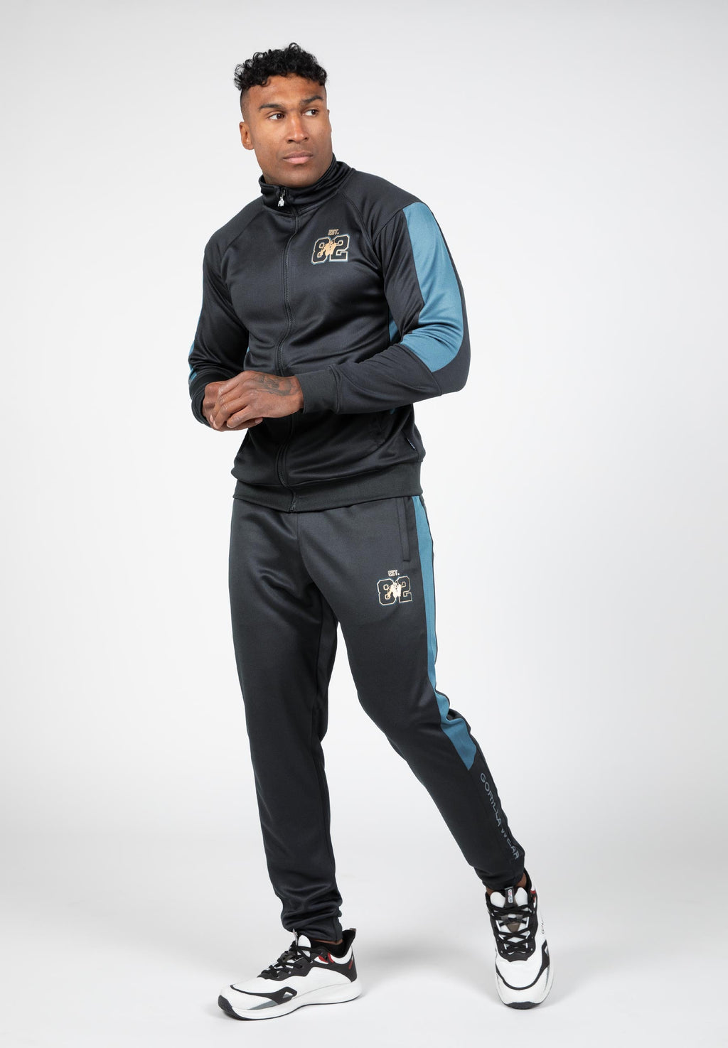 Gorilla Wear Veste de Training Devon - Gris/Bleu