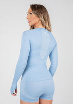 Gorilla Wear Selah Seamless Long Sleeve - Lichtblauw