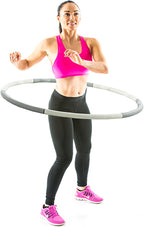 Gymstick Fitness Hoop - Hula Hoop - 1.2 kg - Avec vidéos d'entraînement en ligne