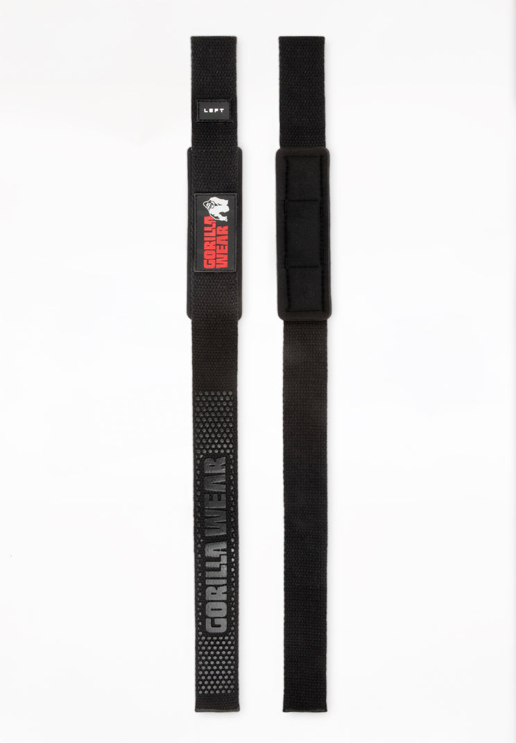 Gorilla Wear Sangles de Levage Rembourrées en Silicone - Noir
